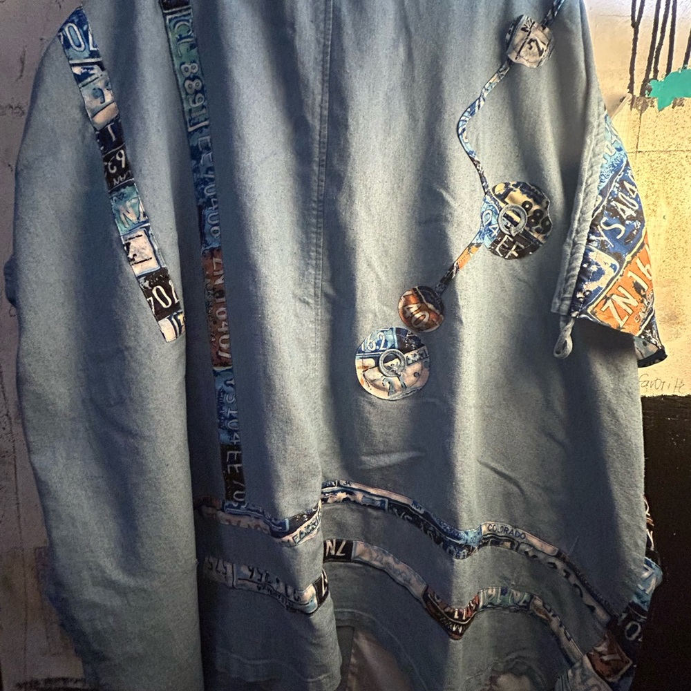 Unique License Plate Patchwork Jacket - image 6